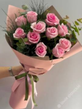 İtal Pembe Gül 11 Adet