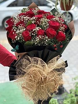 Kırmızı Gül Buketi (20 Tane)